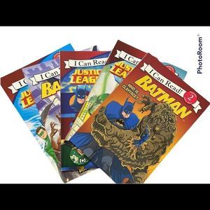 I can READ! Just League, Aquaman, Flash, Batman, Green Lantern 5 BOOKS included